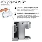 Keurig K-Supreme Plus - Cafetière une tasse à la fois pour capsule K-Cup  avec et technologie MultiJet et acier inoxydable - Argent-Revêtement en acier inoxydable : Un fini haut de gamme pour un look élégant et moderne