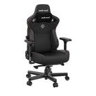 Anda Seat - Kaiser 3 Premium Chaise de Gaming de taille XL - Noir-Le support lombaire adaptatif à 4 directions intégré s'adapte à votre colonne vertébrale pour un soutien ergonomique