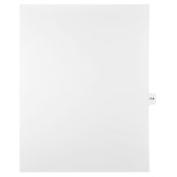 Mark Maker – Onglets séparateurs juridiques blancs, 1/15 onglets, format lettre, sans trous, numéro 114, 25/paquet-Onglets séparateurs blancs, 1/15 onglets