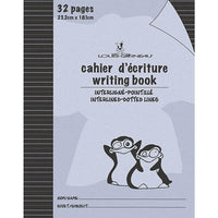 Louis Garneau - Cahiers d'écriture avec interlignes pointillées, 9 1/4 po x 7 1/4 po, 32 pages, violet, paq./48-Cahiers d'écriture avec interlignes pointillées, couverture laminée et papier épais