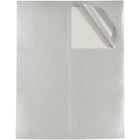 JAM Paper Étiquettes d'adresse postale - 4" x 3 1/3" - Feuille argentée mate - Paquet de 120-Étiquettes en feuille d'argent mat