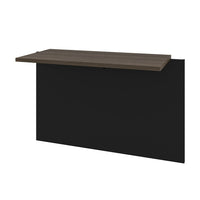 Bestar Connexion Pont pour bureau - Antigua & Noir-Surface de travail de 2,5 cm (1 po ) de qualité commerciale au fini mélamine résistant aux éraflures, aux taches et à l‘usure