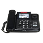 Clarity E814CC Combo de téléphone avec/sans fil amplifié 40 dB avec répondeur numérique - Noir-Quatre réglages de tonalités pour personnaliser votre expérience d'écoute