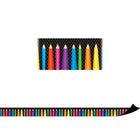 Teacher Created Resources Bordures magnétiques, crayons de couleur, paquet de 36-Ajoutez du style à d'autres surfaces métalliques telles que les portes, les bureaux, les étagères et les poubelles.