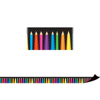 Teacher Created Resources Bordures magnétiques, crayons de couleur, paquet de 36-Ajoutez du style à d'autres surfaces métalliques telles que les portes, les bureaux, les étagères et les poubelles.