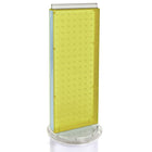 Azar Displays – Présentoir de comptoir à panneaux perforés sur 2 côtés, non rotatif, 20 x 8 po, jaune transparent (700509-YEL)-Un excellent moyen d’exposer un produit phare aux yeux de la clientèle