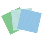 Post-it - Feuillets super collants - 4 po x 4 po - Collection Oasis - 70 feuilles/bloc - Paquet de 3, 210 feuilles-Disponible en 70 feuilles/bloc, 3 blocs/paquet