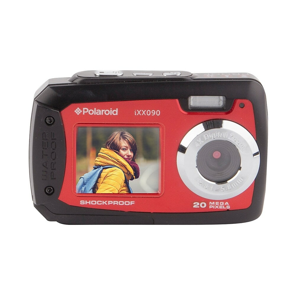 Appareil photo numérique étanche iSO48 de Polaroid à 16 mégapixels avec  zoom optique de 4x App photo étanche Polaroid 