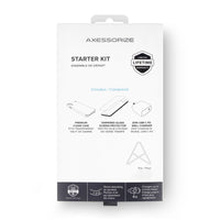 AXS - Ensemble de depart, etui transparent teste contre les chutes, protecteur d'ecran et chargeur 20W pour iPhone 13-etui resistant aux chutes avec des poches d'air absorbant les chocs