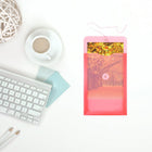 JAM Paper - Enveloppes en plastique avec fermeture à bouton et cordon - Extrémité ouverte - 6,25 x 9,25 - Rouge - Paquet de 12-Quantité : 12 par paquet