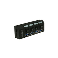 MMNOX – Concentrateur USB 3.0 à 4 ports avec commutateur UH104 (AS-MX-UH104)-Concentrateur USB à 4 ports