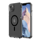 AXS - PROShield Plus etui transparent compatible avec MagSafe teste contre les chutes pour Apple iPhone 14, Noir-Coins renforces subtils absorbant les chocs