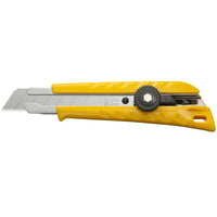 OLFA - Couteau utilitaire classique à cliquet pour usage robuste L-1 18 mm - jaune-Couteau utilitaire à cliquet pour les coupes robustes