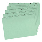 Guides d’index alphabétique robustes vert de Pendaflex – format légal – paquet de 25-Guides surdimensionnés en carton rigide vert standard de 25 pt