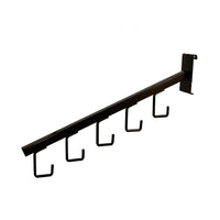 Can-Bramar – Support incliné avec crochets  pour panneau rainuré – 16 po – chrome – paquet de 25-Support incliné pour panneau rainuré avec crochets