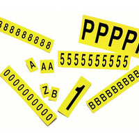 Identifie les lieux, les fournitures et les outils, lettres et chiffres individuels, 1, 1 po-Style : Numéros