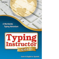 Individual Software – Logiciel de dactylo Typing Instructor Gold, anglais [téléchargement]- Les dactylographes peuvent apprendre en anglais ou en espagnol