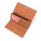 Champs - Portefeuille extensible trifold RFID - Brun-1 poches à fente