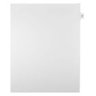 Mark Maker – Onglets séparateurs juridiques blancs, 1/15 onglets, format lettre, sans trous, numéro 47, 25/paquet-Onglets séparateurs blancs, 1/15 onglets