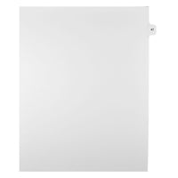 Mark Maker – Onglets séparateurs juridiques blancs, 1/15 onglets, format lettre, sans trous, numéro 47, 25/paquet-Onglets séparateurs blancs, 1/15 onglets