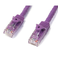 StarTech  Câble de raccordement Cat6 avec connecteurs anti-coupure RJ45, 50 pi, violet-Les connecteurs en or de 50 microns garantissent une conductivité optimale tout en éliminant les pertes de signaux en raison de l’oxydation ou la corrosion