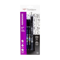 Stylo à double pinceau Tombow Citrus 10Pk Set-Pointe de pinceau flexible et résistante de haute qualité et stylo de marquage à pointe fine ferme.