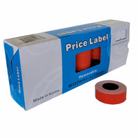 Eddie's - Motex Étiquettes MX5500 Plus - amovibles - 1 ligne de 8 caractères - rouge - Paquet de 25-Étiquettes amovibles MX 5500 Plus