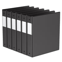 Davis Group Super économie, Reliure à anneaux ronds 1.5  po, paquet de 6 – Noir-3 Reliure À Anneaux