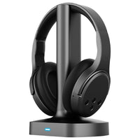 Casque TV stéréo RF sans fil rechargeable Brookstone BKH500-Branchez-le sur le port de sortie audio de votre téléviseur