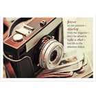 Aline Greetings – Carte d'anniversaire générale, appareil photo, Focus on the positive, paq./18-Papier non couché de qualité supérieure