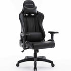MotionGrey - Enforcer - Chaise de jeu de bureau, ergonomique,cuir PU,avec reglage de la hauteur,appui-tête et coussins lombaires-Support dorsal ergonomique
