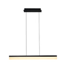 TuBICen - Eclaire 35" Lampe à suspension linéaire - Noir-Lumière suspendue, salle à manger, îlot de cuisine