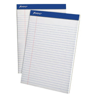 Ampad® – Bloc-notes perforé, ligné large, micro perforations, bloc/50 feuilles, format lettre, blanc-Bloc/50 feuilles, format lettre, blanc