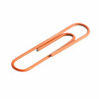 JAM PAPER - Trombone Geant Colore 2", Orange, 2 Paquets de 75-Ces trombones colores sont parfaits pour organiser des papiers à la maison, à l'ecole ou au bureau