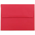 JAM Paper - Enveloppes recyclées gommées format livret Brite Hue, 4 3/8 po x 5 3/4 po, rouge Noël, paq./100-Rouge Noël