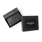 Club Rochelier - Portefeuille à rabat vertical pour hommes - Noir-Dimensions: 4,33 po L x 0,60 po L x 6,60 po H