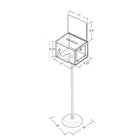 Azar Displays – Boîte de suggestions avec pochette, très grand, blanc (206325-WHT)-Boîte de suggestions