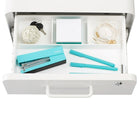 Poppin - Range-tout de tiroir, blanc (105085)-Compatible avec la plupart des autres classeurs standard
