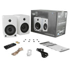 Kanto – Haut-parleurs étagères amplifiés YU6 avec Bluetooth et pré-ampli phono, blanc mat-Les haut-parleurs Kevlar de 5,25 po et les haut-parleurs d'aigus à dôme en soie de 1 po offrent des aigus cristallins et des médiums équilibrés à merveille