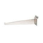 Can-Bramar - Support de tablette pour panneau rainuré, 12 po, chrome, 10/paquet-Support de tablette de 12 po pour panneau rainuré avec bord ciselé