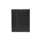 Ashlin® – Journal rechargeable PETERBOROUGH avec poche pour cartes professionnelles et stylo, noir (P9004-00-01)-Similicuir noir minuit, matériau végétalien d'ASHLIN®