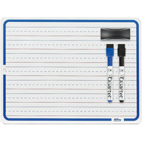 Hilroy - Tableau double face à effacement à sec tenant sur les genoux, 9 po x 12 po (6447415847)-Surface en mélamine effaçable à sec durable et lisse adaptée à une utilisation en classe et à la maison
