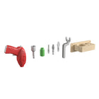 Flash Furniture - Ensemble d'accessoires Bright Beginnings de qualite commerciale à outils de 8 pieces avec porte-outils-Nettoyer avec un chiffon humide