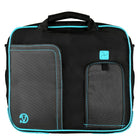 Classic Clamshell Sacoche pour Ordinateur Portable 11,6 po, Noir et Aqua-Sacoche pour ordinateur portable légèrement en nylon conçue pour protéger votre appareils électroniques des chocs et des rayures.