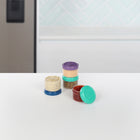 SistemaMD – Vinaigrette à emporter, couleurs variées, paq./4-Chaque pot à une capacité de 35 ml.