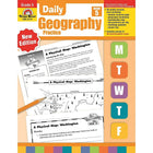 Evan-Moor - Guide ressource Daily Geography Practice (EMC3714), 5e année-Le livre dâ€™exercices « Daily Geography Practice » pour la 5e année comprend 36 leçons de cartographie qui introduisent les compétences de base de la géographie ainsi que plus de 80 termes de géographie