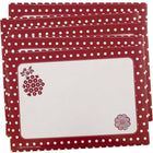 JAM Paper Étiquettes-cadeaux de Noël, 7 x 5 po, rouge, 40/paquet-Rouge