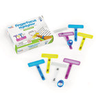 Hand2Mind - Surligneur FingerFocus®, petit ensemble de groupes, 6 ensembles-Surligneur portable unique aide les enfants à traiter les lettres et les sons