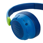 JBL - JR 460NC Casque circum-auriculaire sans fil à réduction de bruit pour enfants - Bleu-Communication avec le micro intégré