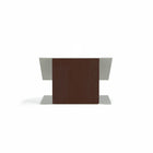 Urbann Lutrin de table K9, Anti-bactérien - aluminium et bois, acajou -Usage : Discours
